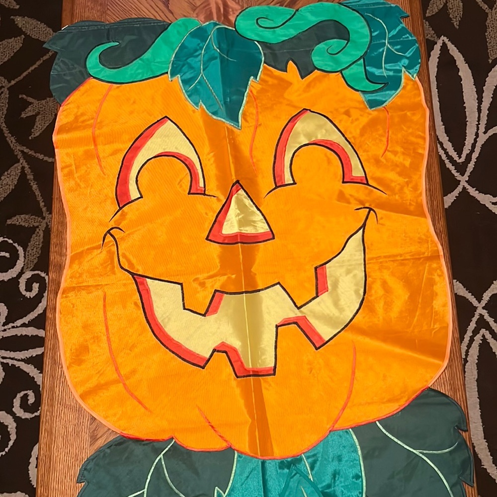 Nylon Pumpkin Orange Yard & Garden Flags